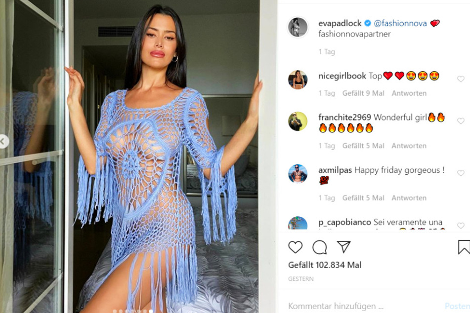 Eva Padlock sorgt mit solchen Bildern regelmäßig für Verzückung bei ihren Fans.