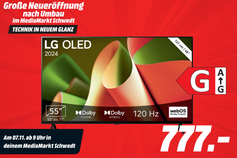 48-Zoll LG-Fernseher für 777 Euro.