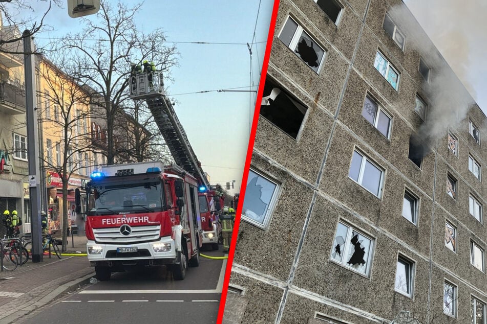 Doppeleinsatz hält über 80 Feuerwehrleute in Magdeburg auf Trab
