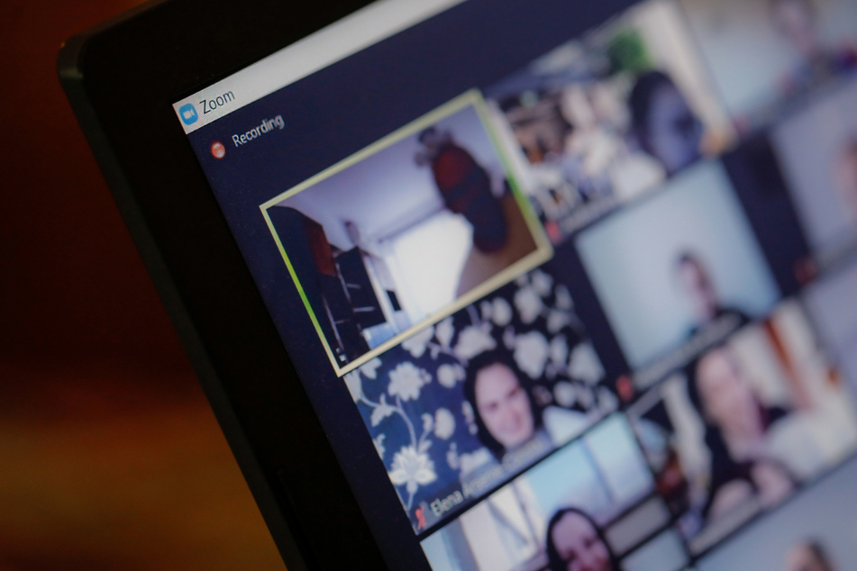 Zoom chats are now used for remote learning at home. One teacher's session went a bit too long (stock image).