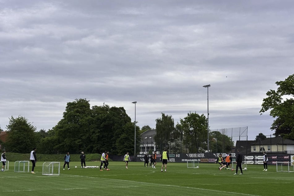 Auf dem Trainingsplatz ging es überschaubar zu.