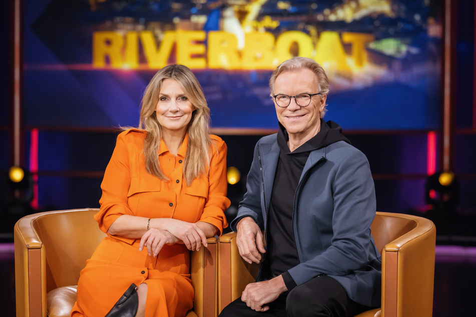 Kim Fisher (54) und Wolfgang Lippert (71) moderierten das Riverboat am Freitag.