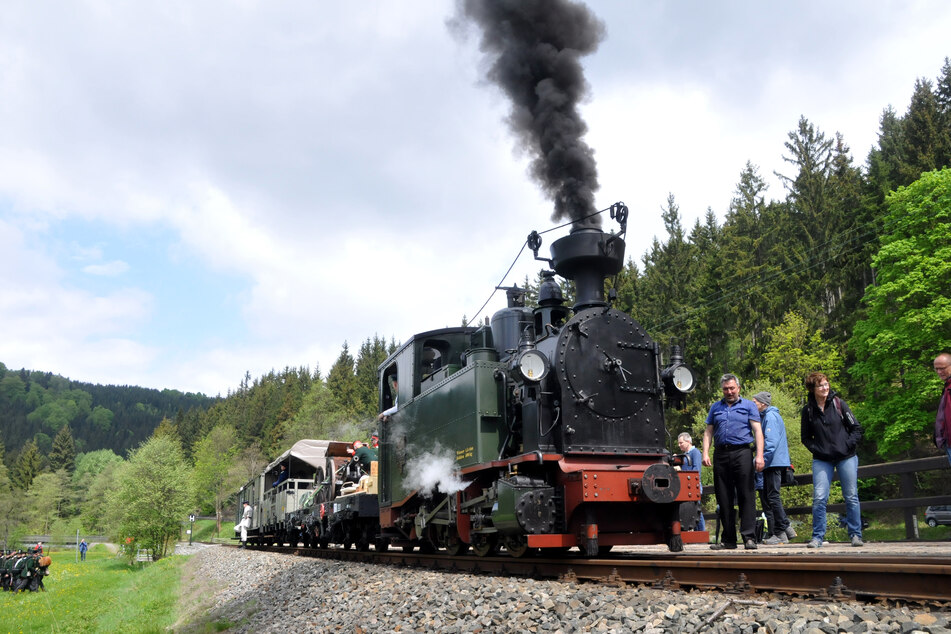 Zum Schulanfang gibt es bei der Preßnitztalbahn Dampfzugbetrieb.