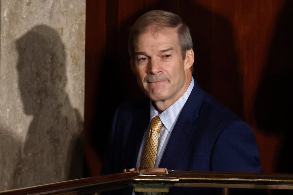 Jim Jordan at the US Capitol, when a third vote failed to elect him as House Speaker on Friday.