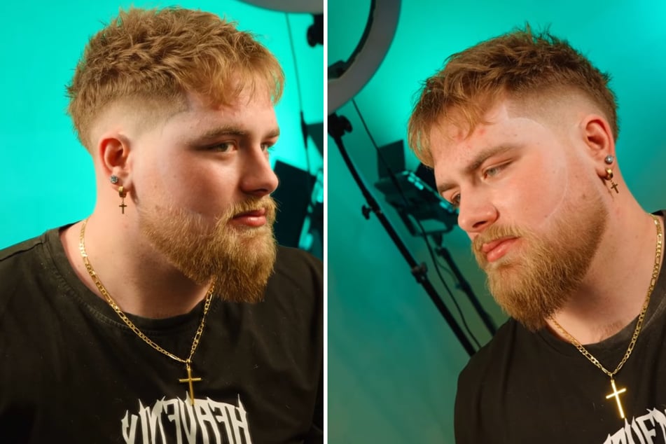 Der Besuch im Salon hat sich gelohnt: Der junge Mann sieht frisch und gepflegt aus.