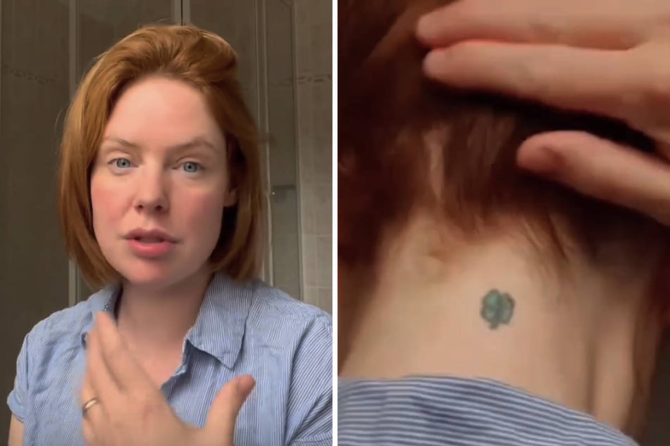 Olivia Marei (34) hat ihren Fans bei Instagram eines ihrer versteckten Tattoos gezeigt.