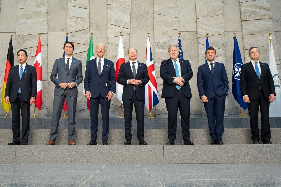 Neben der Nato trafen sich am heutigen Dienstag auch gleich die G7, um über den Ukraine-Krieg zu beraten.
