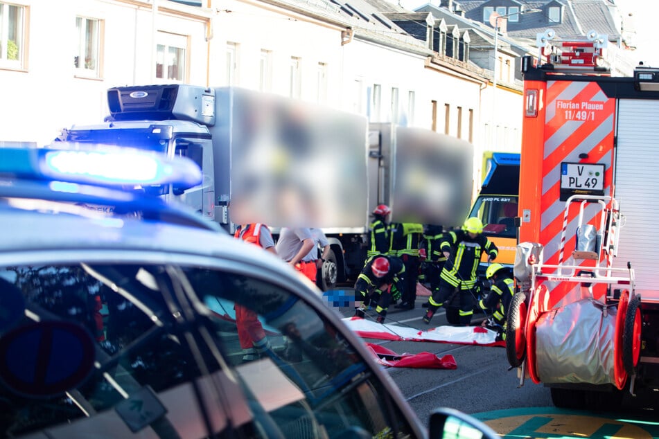 Tödlicher Unfall in Plauen: Fußgänger von Lkw erfasst