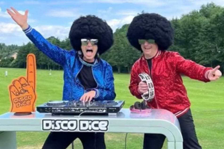 Dresden: Musik-Video auf dem Golfplatz: "Disco Dice" drehen hart am Loch