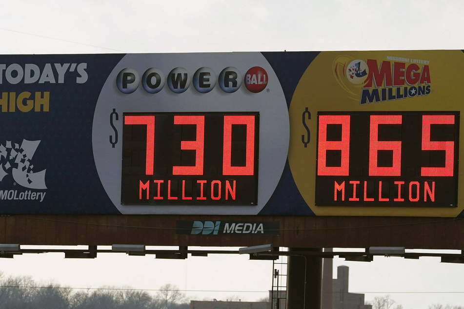 A billboard in St. Louis reminded Powerball and Mega Millions players that the numbers were rising.