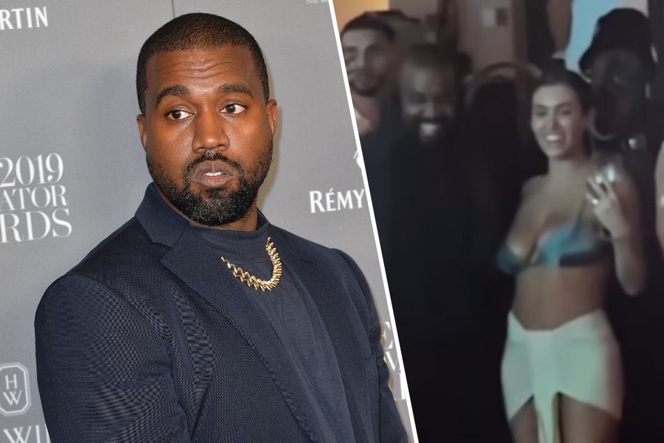 Kanye West and Bianca Censori were all smiles at a party on Thursday following break-up rumors.