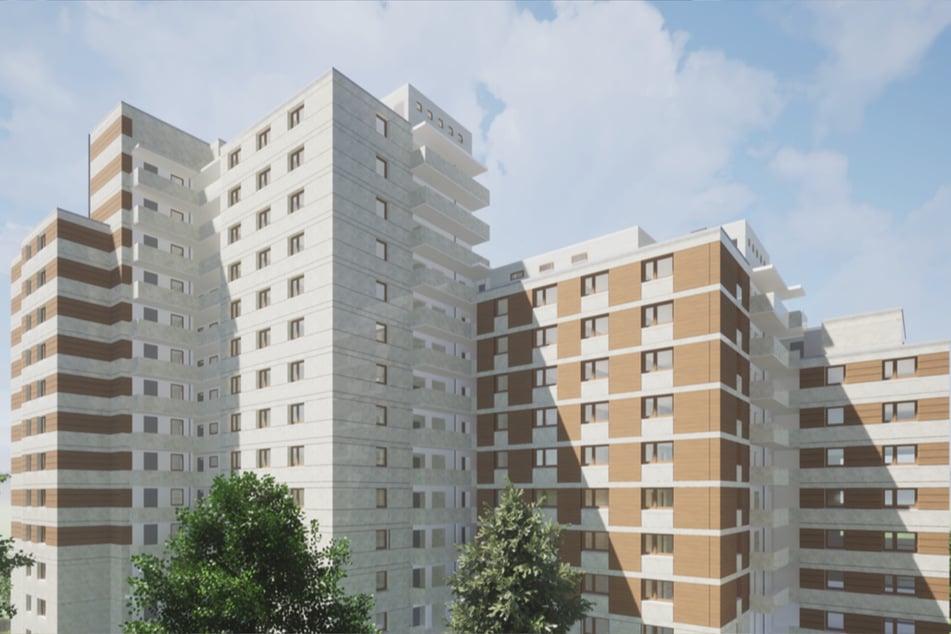 So soll der fertig sanierte Gebäudekomplex am Ende laut Architekten aussehen.