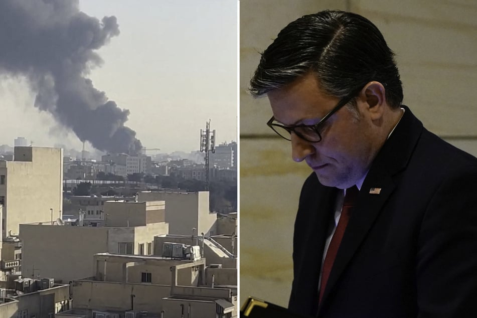 House Speaker Mike Johnson bizarrely insisted that US was not technically at war.