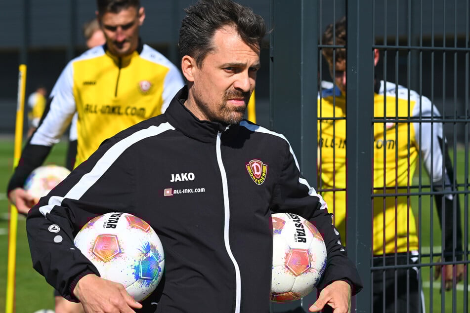 Dynamo-Cheftrainer Thomas Stamm (43) glaubt an einen Sieg seiner Mannschaft.