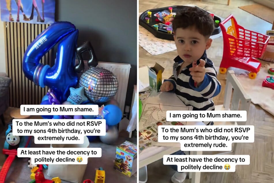 Vierjähriger wird von Geburtstagsgästen versetzt, seiner Mutter platzt daraufhin der Kragen