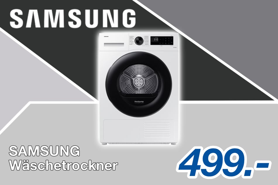 Der Samsung Wäschetrockner für 499 Euro.