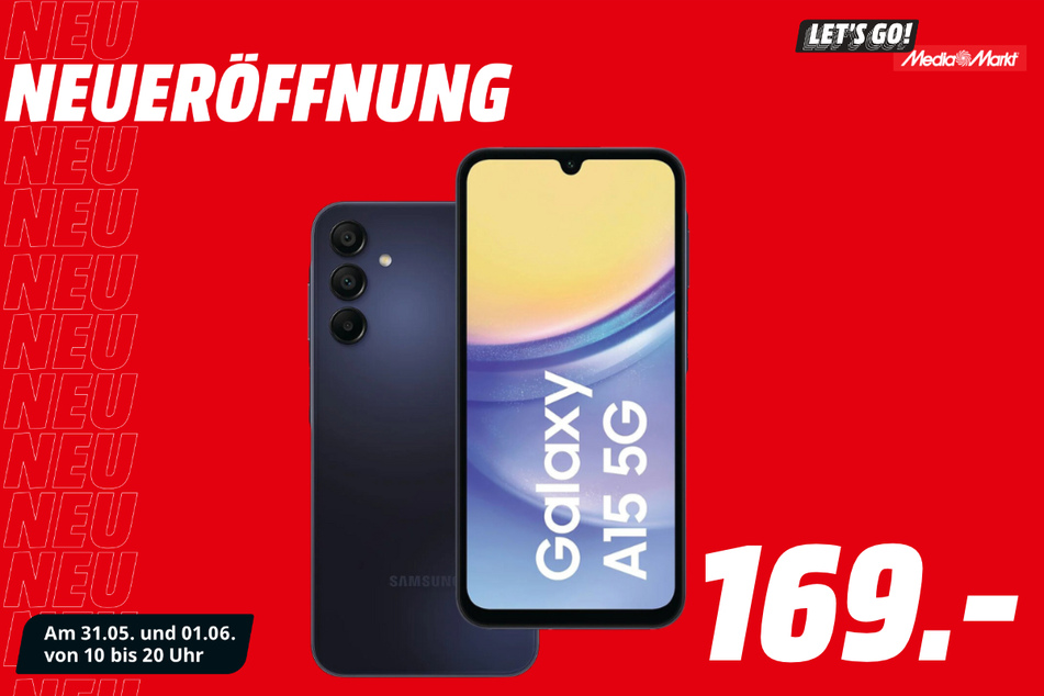 Samsung Galaxy A15 5G für 169 statt 229 Euro.