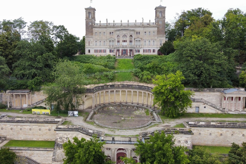 Wird das Wasserspiel des Römischen Bades am Schloss Albrechtsberg jemals wieder sprudeln?