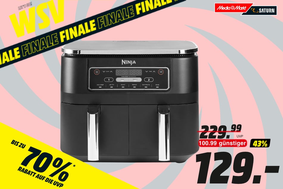 Ninja-Heißluftfritteuse für 129 statt 229,99 Euro