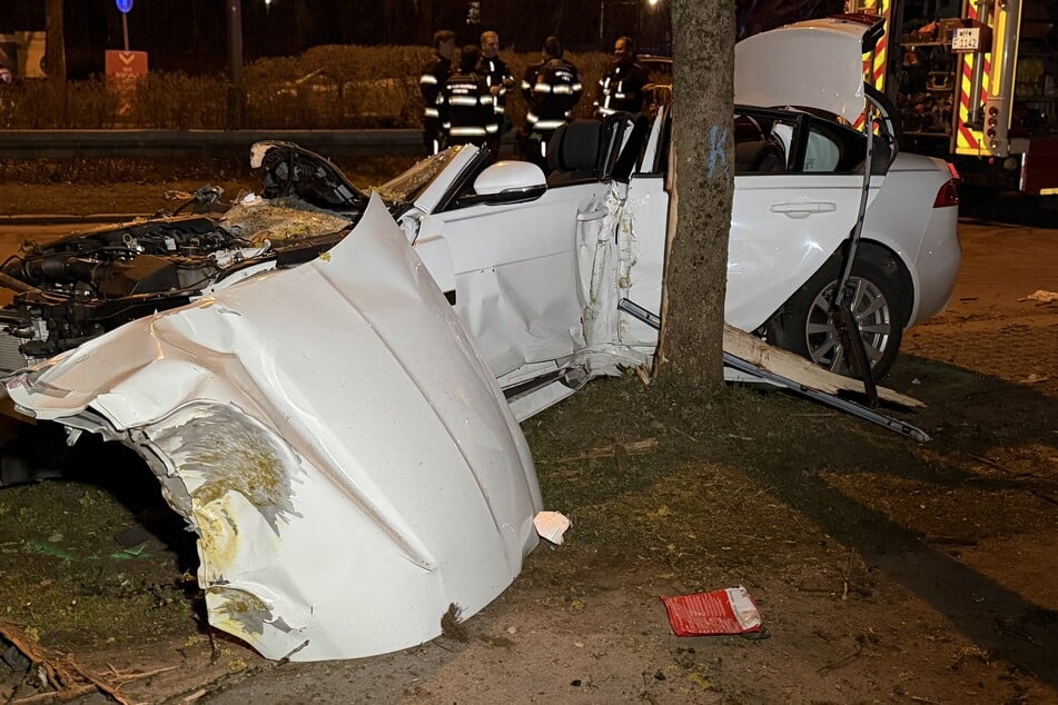 Das Unfallbild lässt vermuten, dass der Fahrer zu schnell unterwegs gewesen war.