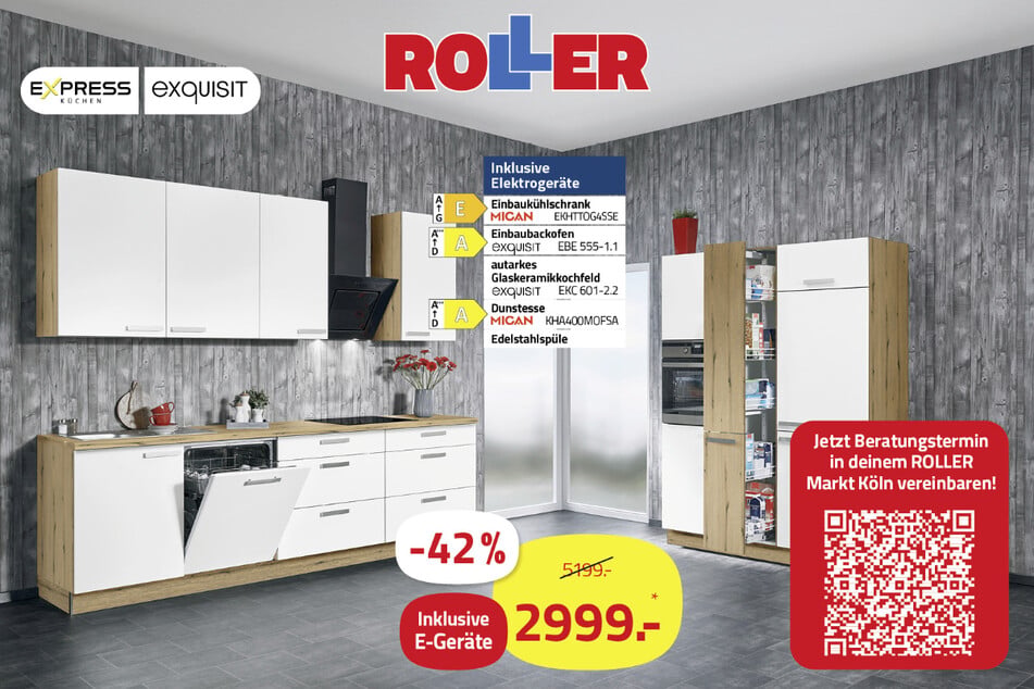 Küchenzeile von Express Küchen für nur 2.999 statt 5.199 Euro*.
