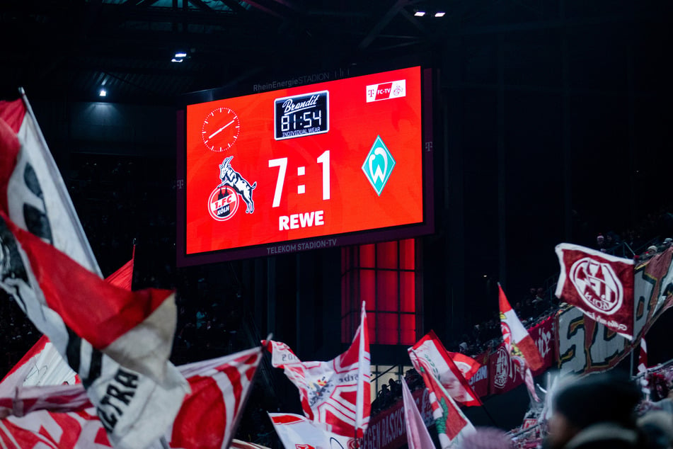 Der 1. FC Köln hat mit seinem 7:1 gegen Werder Bremen seinen höchsten Bundesliga-Sieg seit rund 40 Jahren gefeiert.
