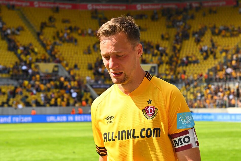 Als Kapitän von Dynamo verpasste Tim Knipping den Aufstieg 2023 nur haarscharf.