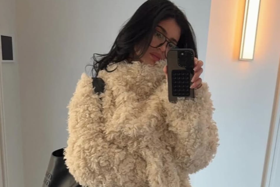 Kylie Jenner looked winter-ready in her latest collection from Khy.