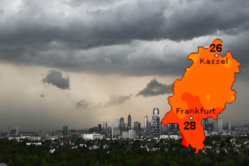 Das Wetter in Frankfurt und Hessen: Schwere Gewitter mit Starkregen drohen!