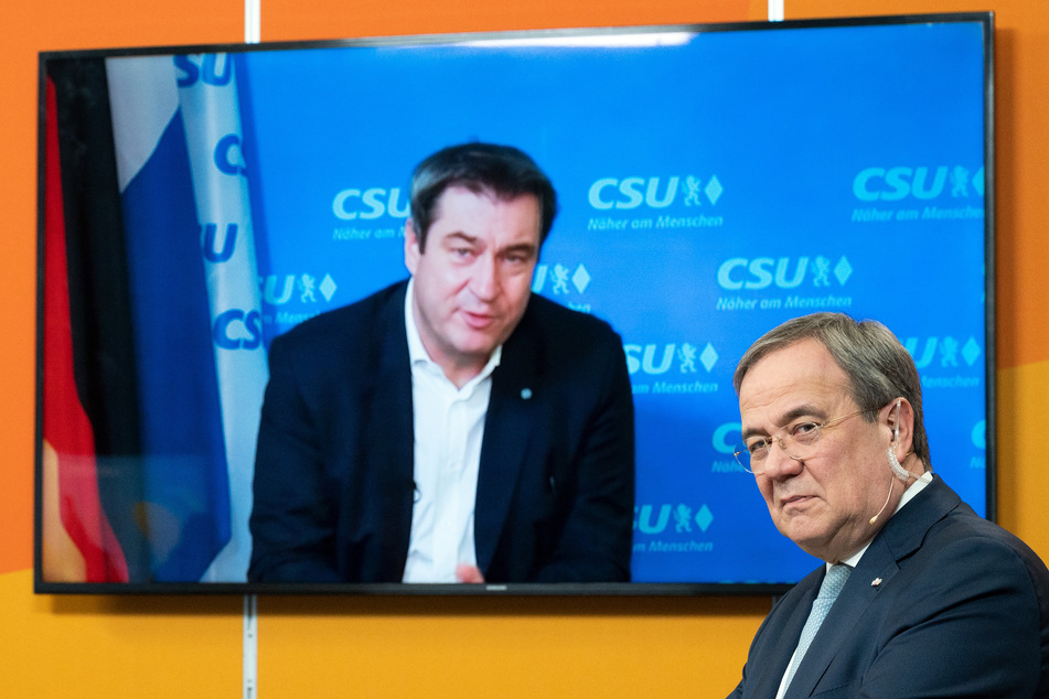 Bayerns Ministerpräsident Markus Söder (54, CSU) lobte als zugeschalteter Gastredner Armin Laschets (59, CDU) Regierungsarbeit in der CDU/FDP-Koalition in NRW und unterstrich auch seine Gemeinsamkeiten mit dem Ministerpräsidenten.