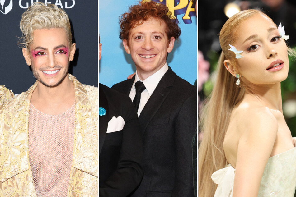 Ariana Grande's (r.) brother Frankie (l.) revealed his thoughts on his sister's new relationship with Ethan Slater.