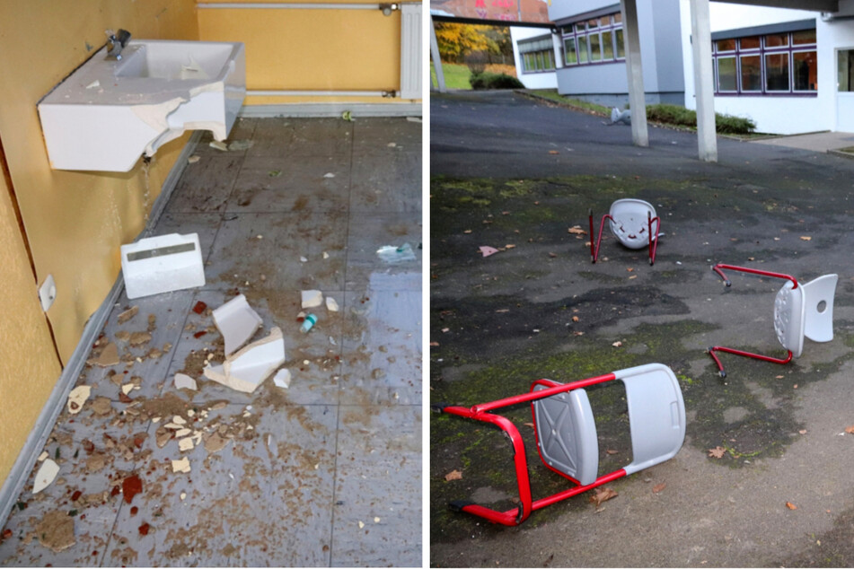 Alles kurz und klein geschlagen: Vandalen wüten in Schule bei Gießen