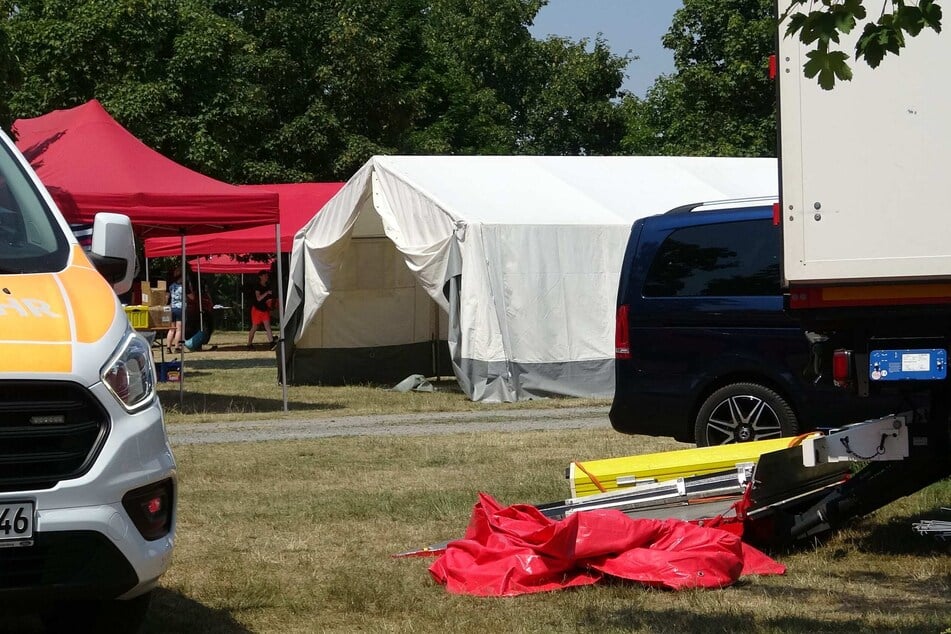 Beim Jugendfeuerwehr-Zeltlager in Eilenburg kam es zum Massenanfall von Verletzten.