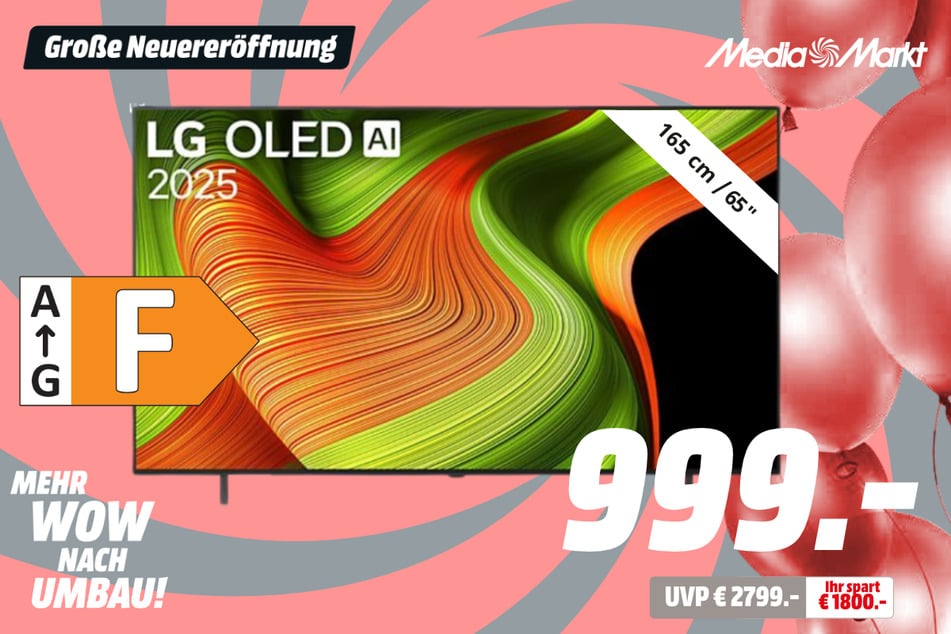 65-Zoll LG-Fernseher für 999 statt 2.799 Euro.