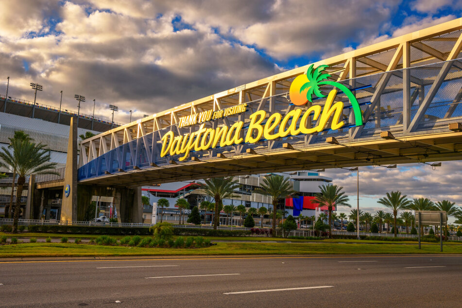 The illegal stunt occurred in the popular seaside resort of Daytona Beach (stock image).