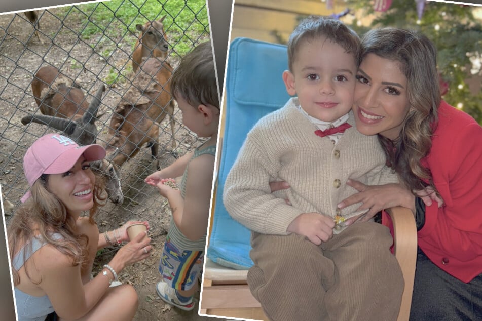 Ihr kleiner Sohn ist Eva Benetatous (33) ganzer Stolz.