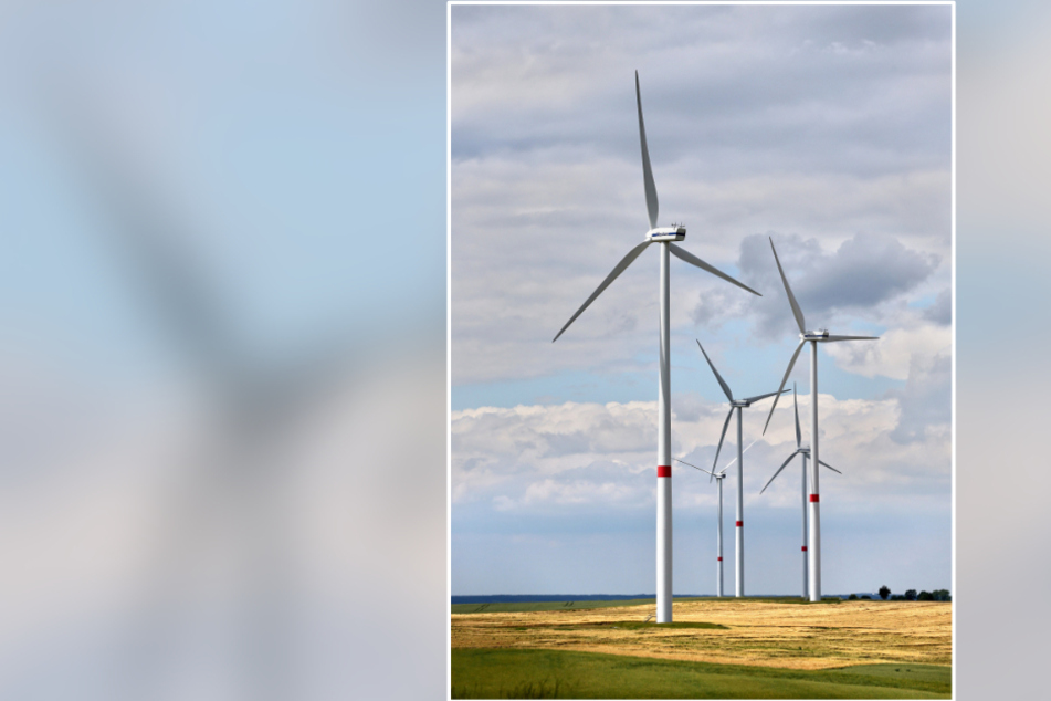 Die drei in Euba geplanten Windräder sollen jeweils 250 Meter hoch werden. (Symbolfotos)