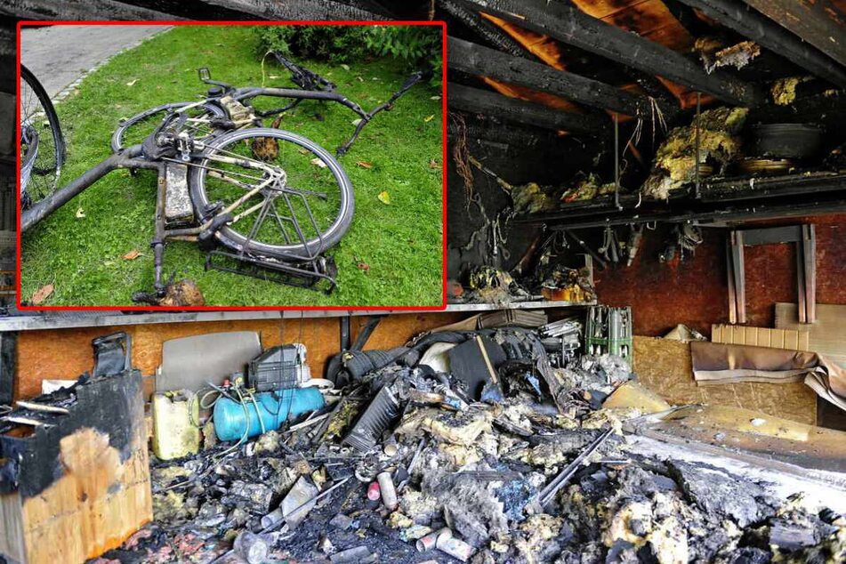 Nach Brand in Doppelgarage: War ein Fahrrad-Akku schuld?