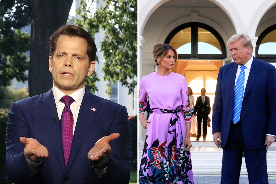 In a recent interview, former White House aide Anthony Scaramucci (l.) claimed Melania Trump hates her husband, and doesn't want him to win re-election.