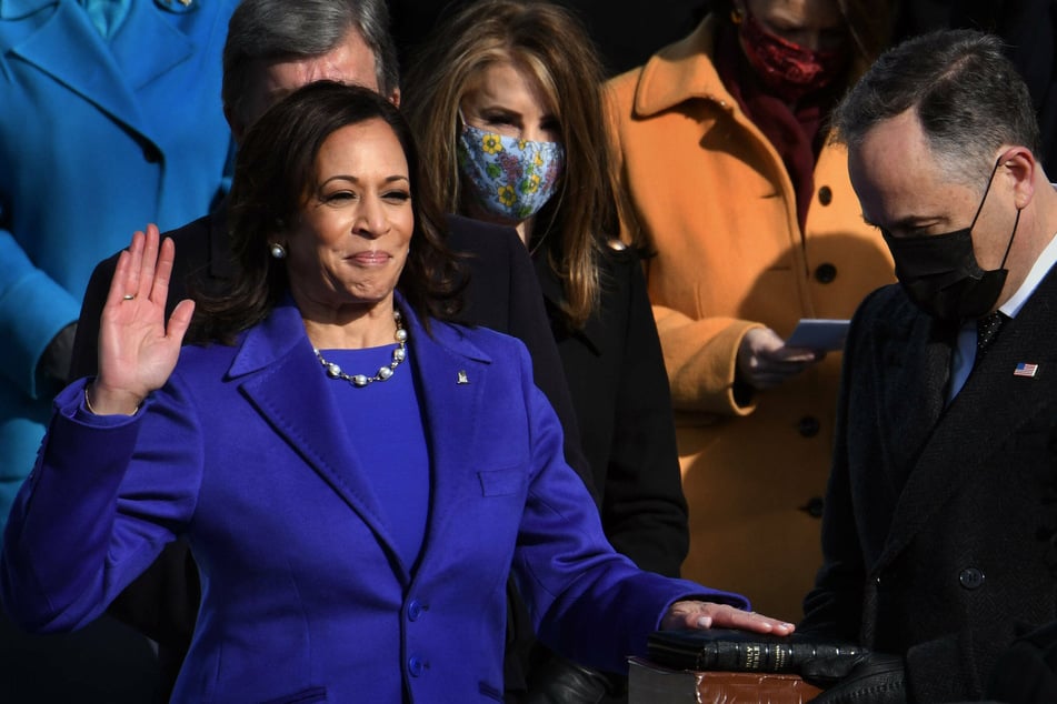 Kamala Harris' first official act as vice president was to swear in Democratic Senators Alex Padilla, Raphael Warnock, and Jon Ossoff.