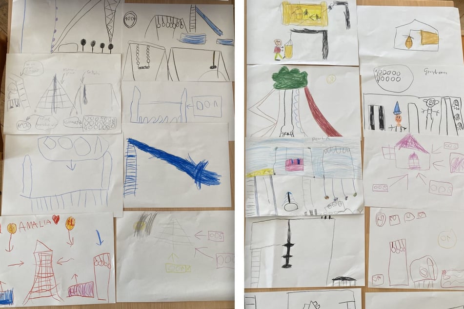 Wie soll die zukünftige Außenanlage der Kita aussehen? Die Kids hatten so einige Ideen parat!