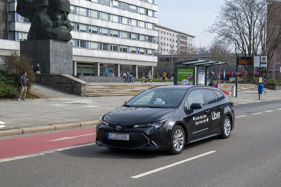 Auch in Chemnitz bietet Uber seit Kurzem seinen Fahrten-Vermittlungsdienst an.