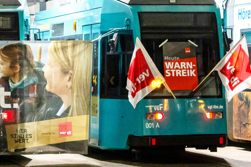 Erst im Februar hatte Verdi Straßenbahnen und U-Bahnen in Frankfurt mit einem Warnstreik stillgelegt.