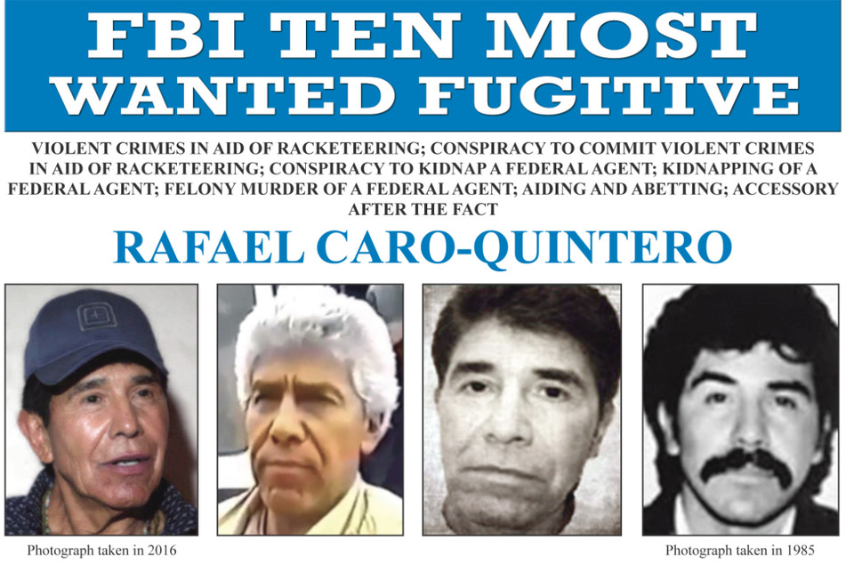 Auf der Fahndungsliste des FBI stand Rafael Caro Quintero (69) sehr weit oben.