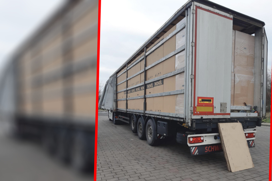 Drei Männer versteckten sich in dem LKW am Donnerstag.