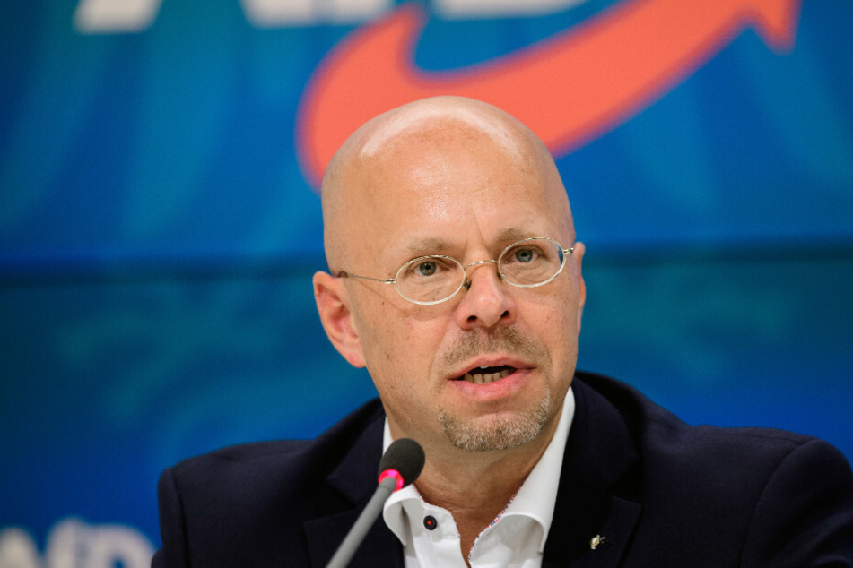 Andreas Kalbitz (47) noch im Amt des Fraktionsvorsitzenden der Brandenburger AfD.