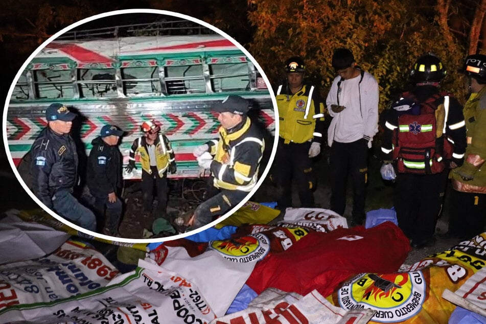 Über 70 Meter in die Tiefe: Schreckliches Busunglück fordert 15 Menschenleben