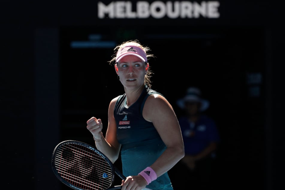 Nach dem gewonnen Erstrunden-Match bei den Australian Open 2019 jubelt Angelique Kerber (32).
