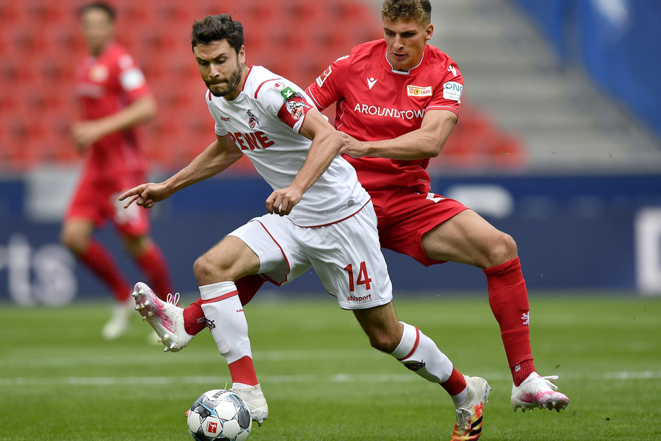Jonas Hector (30, l.) vom 1. FC Köln bei einem früheren Spiel.