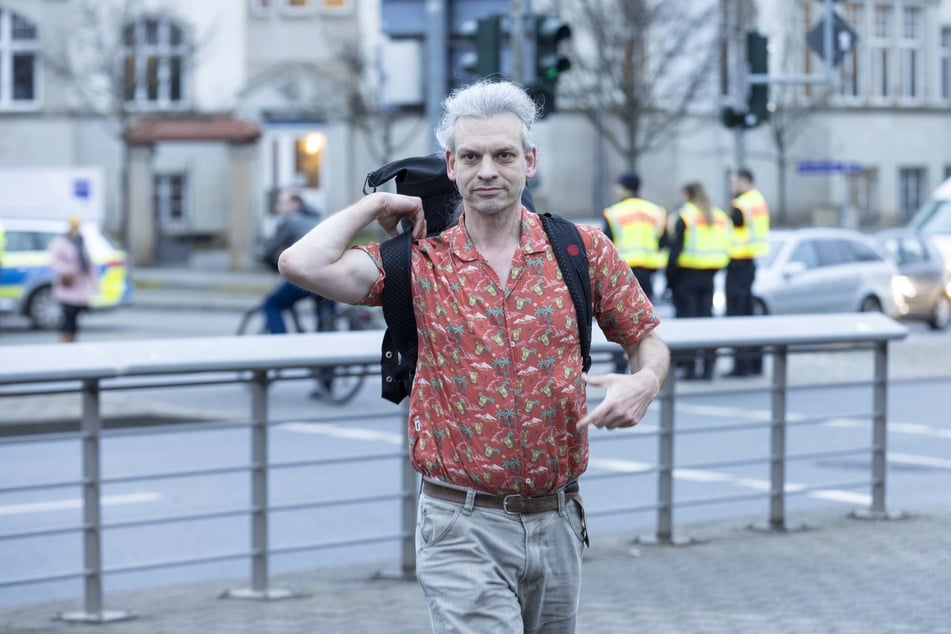 Versammlungsleiter Christian Bläul (45) äußerte sich zum Grund für den früheren Start der Aktion. (Archivbild)